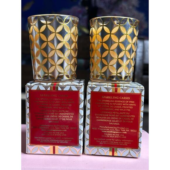 Bundle of two nest candles 2 oz each sparkling cassis - Picture 3 of 3